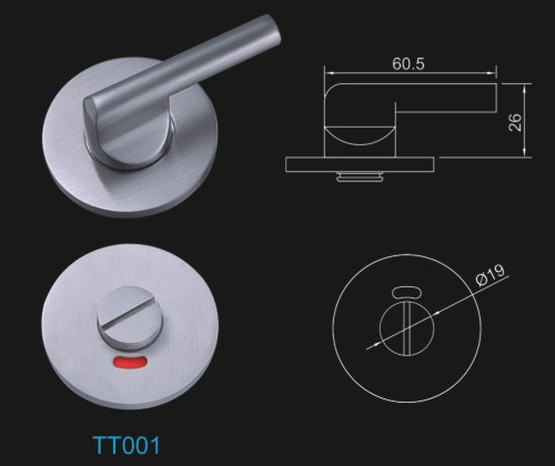 Privacy Thumb turn Indicator Size