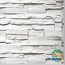 Contemporary artificial white wall stone