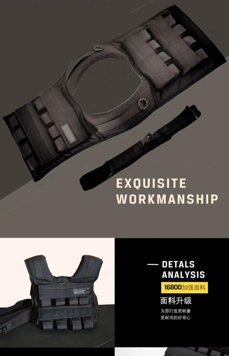 Adjustable Workout Fitness Vest High Quality Weight Vest