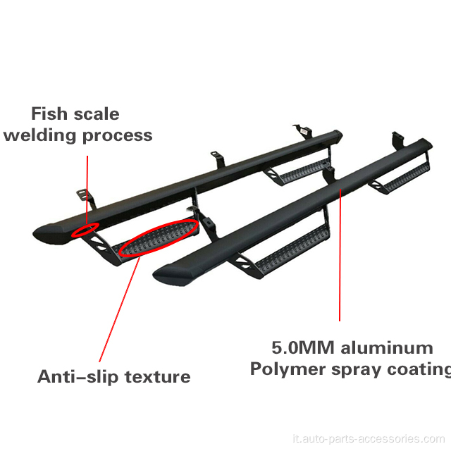 Passi laterali da corsa Nerf Bar per Toyota