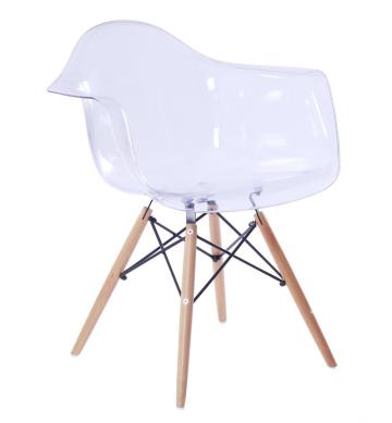 Eames DAW plastic transparent dining replica chair