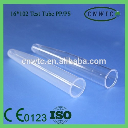 lab disposible conical test tube 16x102mm