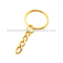 Manufacture High Quality Metal Iron Gold Key Ring For Key Chain