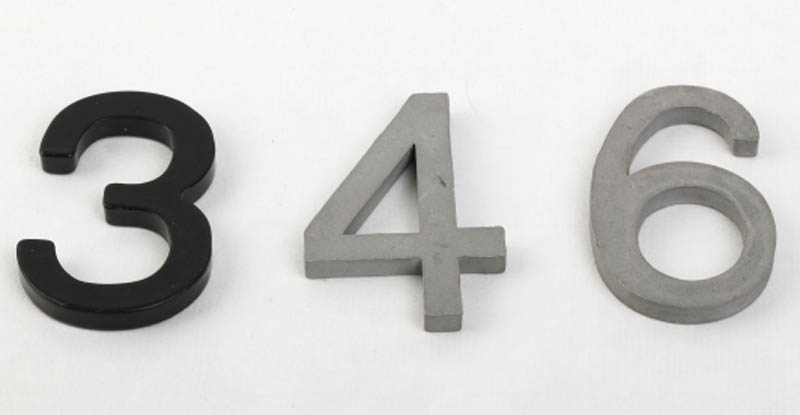 Custom Steel Aluminum Number