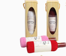 wine bottle towel cake/gift cake towel/gift towel set packing