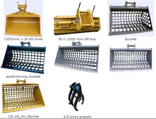 Grapple-Bucket-Tilt-Attachments