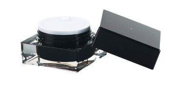 New Square Series Black Color Acrylic Jar