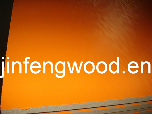 ISO9001: 2008 Furniture Melamine MDF Pure Orange Color