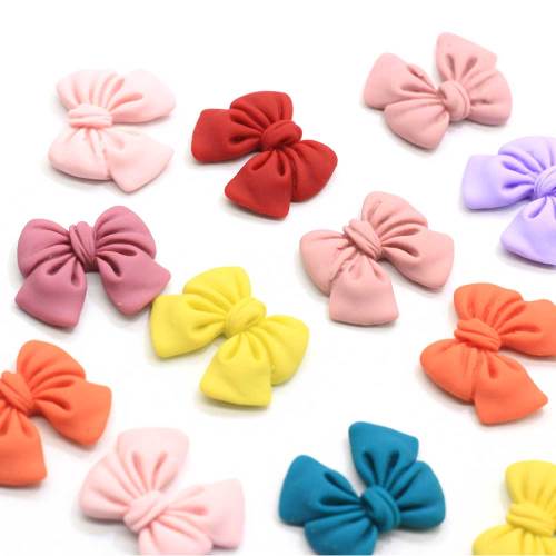 Flatback Resina Multi Size Bowknot Farfalla Papillon Cabochon Charms 100 Pz / borsa Portachiavi Fai Da Te Art Deco Gioielli Ornamento Negozio