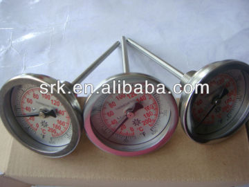 Industrial stainless steel bimetal industrial thermometer