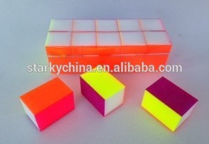 colorful shine Buffer block Nail File Cuboid Acrylic nail art Buffer file tools,