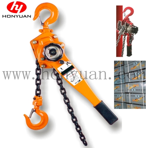 1-1/2 Ton 5' Lift Lever Block Chain Hoist Comealong Lift Puller