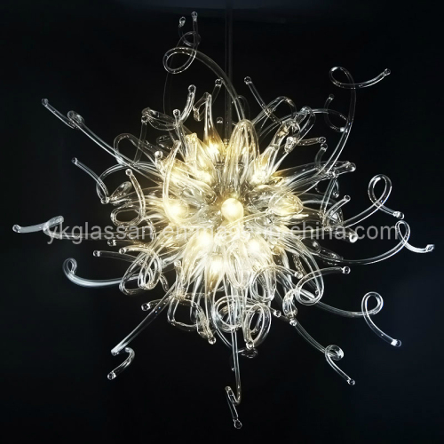 Mouth Blown Glass LED Chandelier Lights Decoration Art
