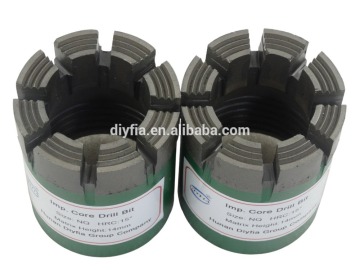 Diamond core drill bits for hard rock / Rock drill bits