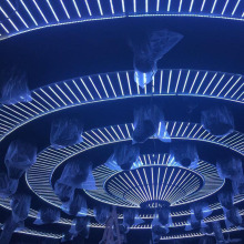 Theme Park Landscape 3D Meteor Tube Light