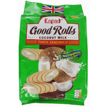 Delicious Egg roll,cookie, cracker, candy