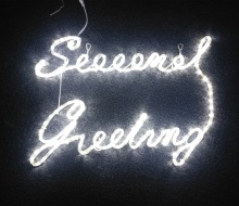 Seasons Greetings LED Rope Light