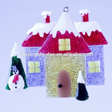 new style Christmas house and snowman Christmas decoration