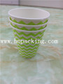 Kleurrijke 8oz Dubbele Muur Papier Cup Embossing (YH-L170)