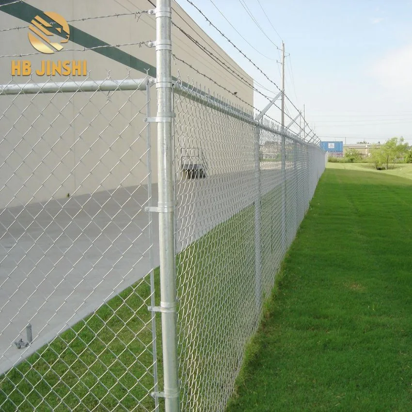 PVC Coated Green Metal Chain Link Wire Mesh Fence 8FT