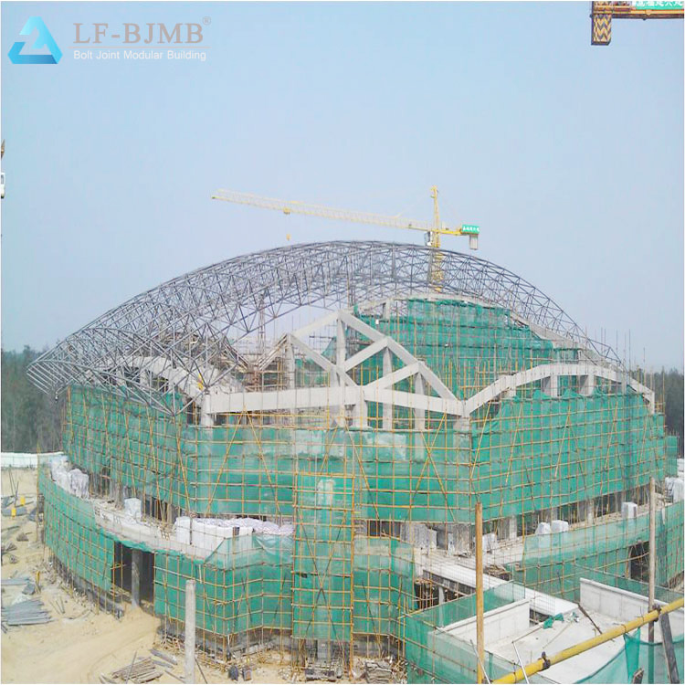 Steel Space Frame Indoor Basketball Football Tennis Sports Gymnasium Hall Steel Structure Building