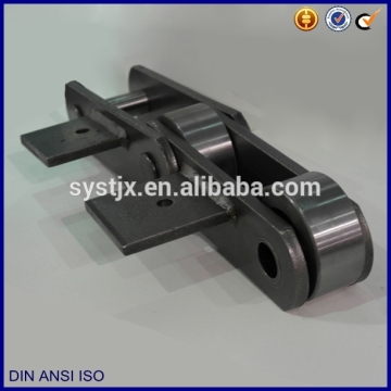 Agriculture machine equipment with attachment roller chain