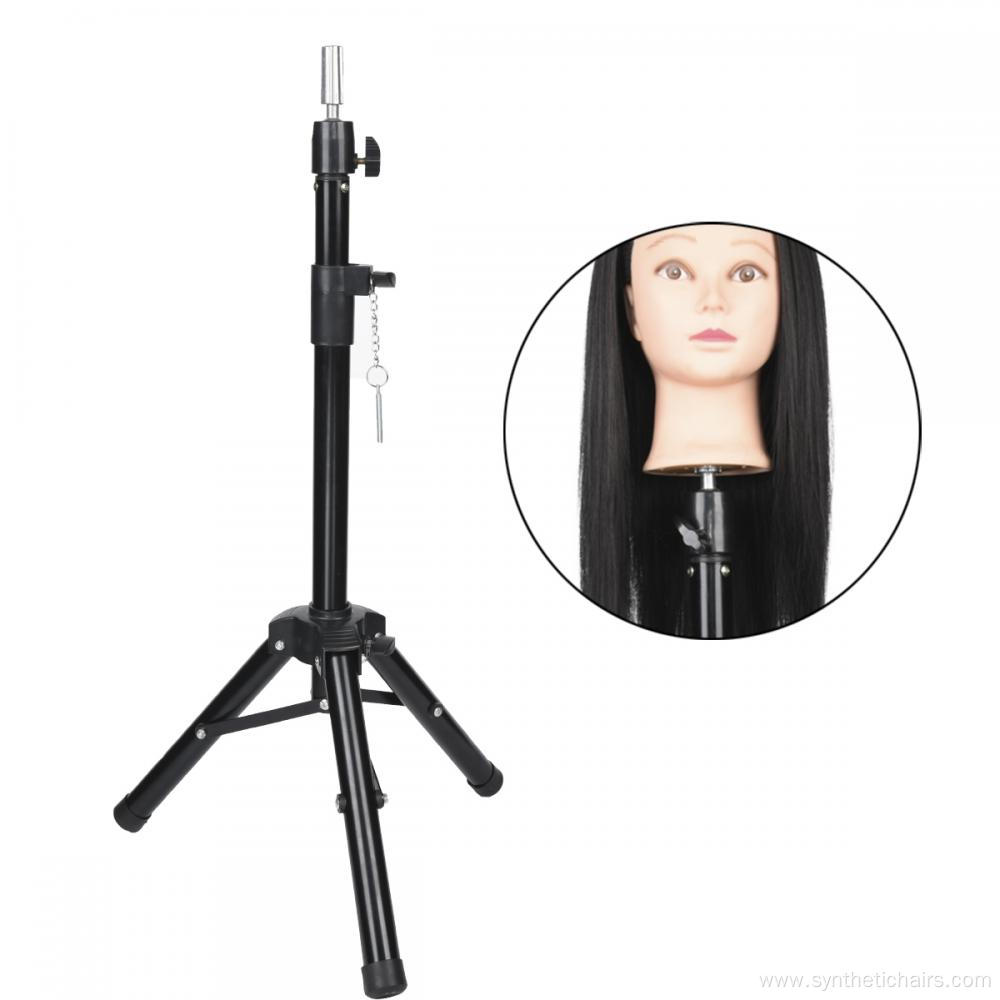 Wig Stand Black Mannequin Head Tripod For Wigs