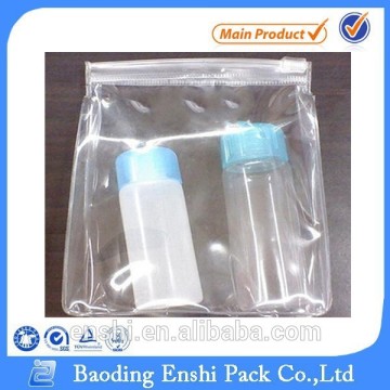 Customized ziplock clear cosmetic bag pvc for wholesale,transparent pvc cosmetic bag