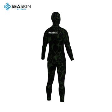 Seaskin 7mm Comouflage 남자 높은 허리 바지 스피어 핑 wetsuit