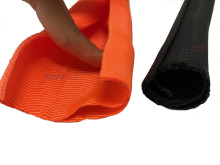 Self closing polyester sleeving
