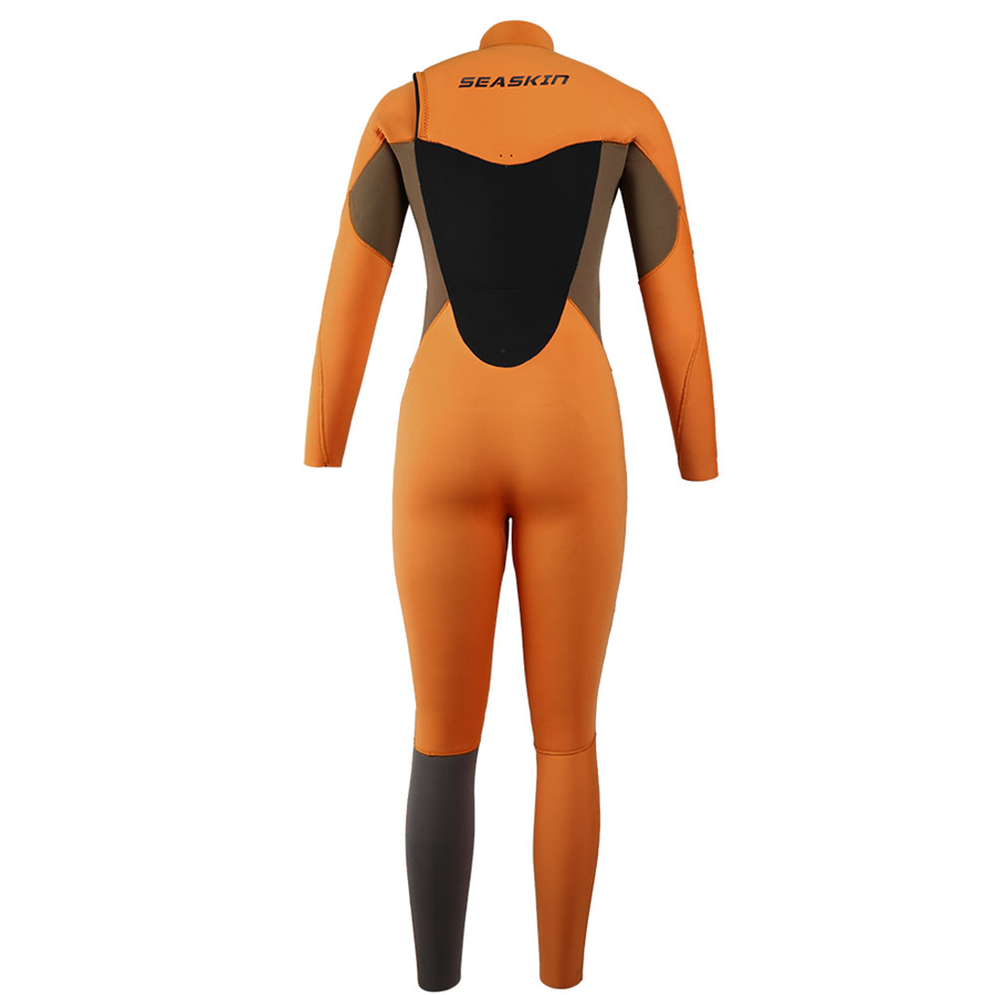 Fato completo de surfe sexy de neoprene Seaskin 4mm para mulheres