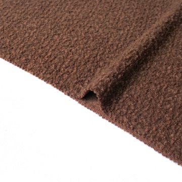 Deep Brown Wool Blend Sequin Knitted Fabric