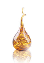 Glass Craft Coloured Art Glass Vase Decoration For Restaurant Decor