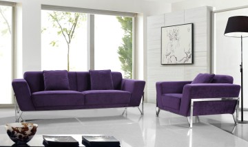 Purple velvet sofa new fashion sofas