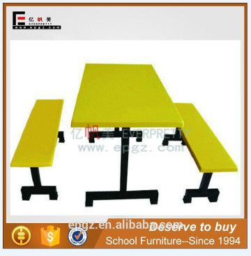 Dining Room Furniture Fiberglass Catering Dining Table with Bench