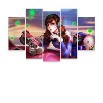 Creative Anime-Inspired Aluminum Decorative Poster Canvas Painting