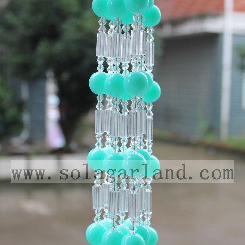 Rideau de perle de chaîne de boule de cristal de diviseur de pièce suspendu décoratif