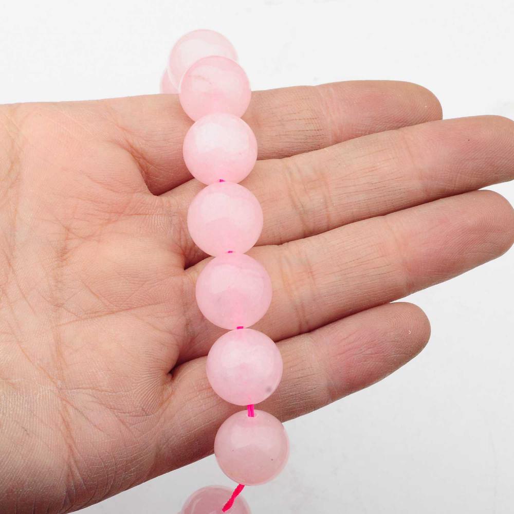 Свободные шарики розового кварца драгоценного камня 14MM круглые для делать ювелирные изделия