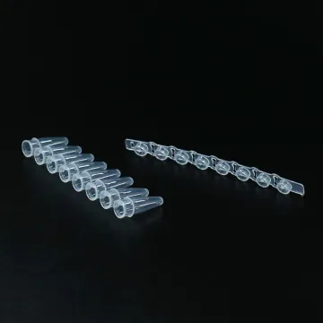 0.2ml Clear 8-Strips PCR Tubes Extra Thin Wall