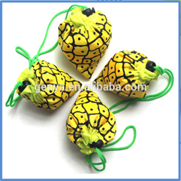 Fashion fruit shape folding reusable bags pineapple shape reusable shopping bags