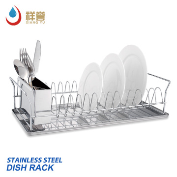 Eco-Friendly Stainless Steel Kitchen Iron Storage Rack Tableware Dishes Drying Rack