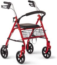 Folding 4 Wheel Walker for Seniors - Rolling Walker Aid