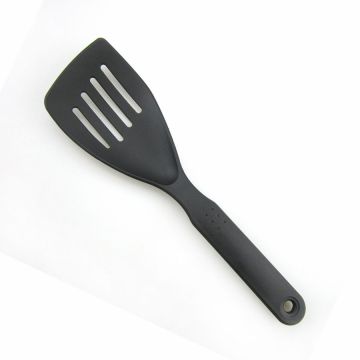 Black Handle Kitchen Nylon Slotted Spatel