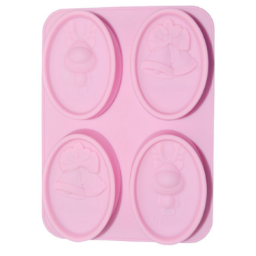 Even Christmas Series Deer Bells Silicone Mold for Soap, Cake Decoration