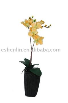 artificial/imitation/plastic/man-made silk orchid flower
