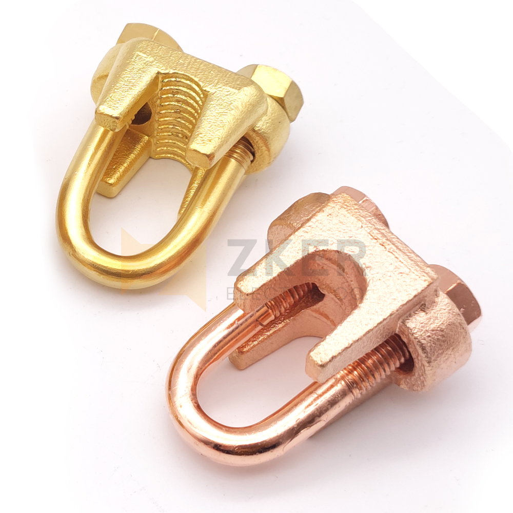 Professional Bolted Tee Cable Saddle Clamp Adjustable Connection Electrical Parallel Clamps Pole Clamp