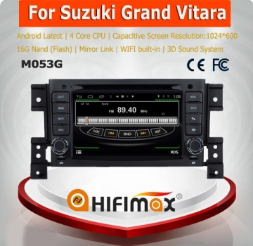 HIFIMAX Android 2 din car dvd gps for suzuki Grand Vitara car dvd gps navigation system suzuki swift dvd player with gps