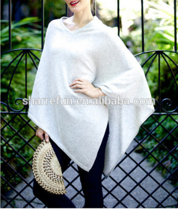 cream cashmere knit scarf