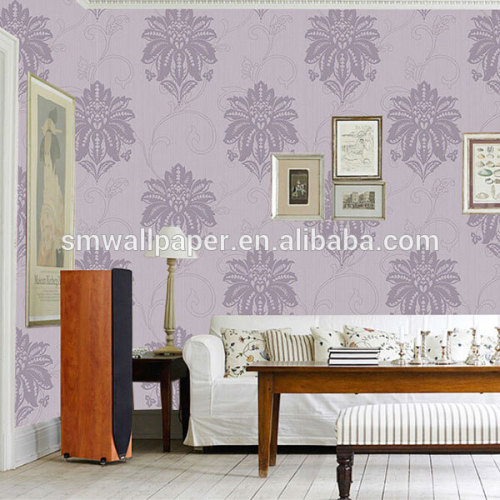 beautiful flower wallpaper PVC/ vinyl wallpaper waterproof wallpaper for living room