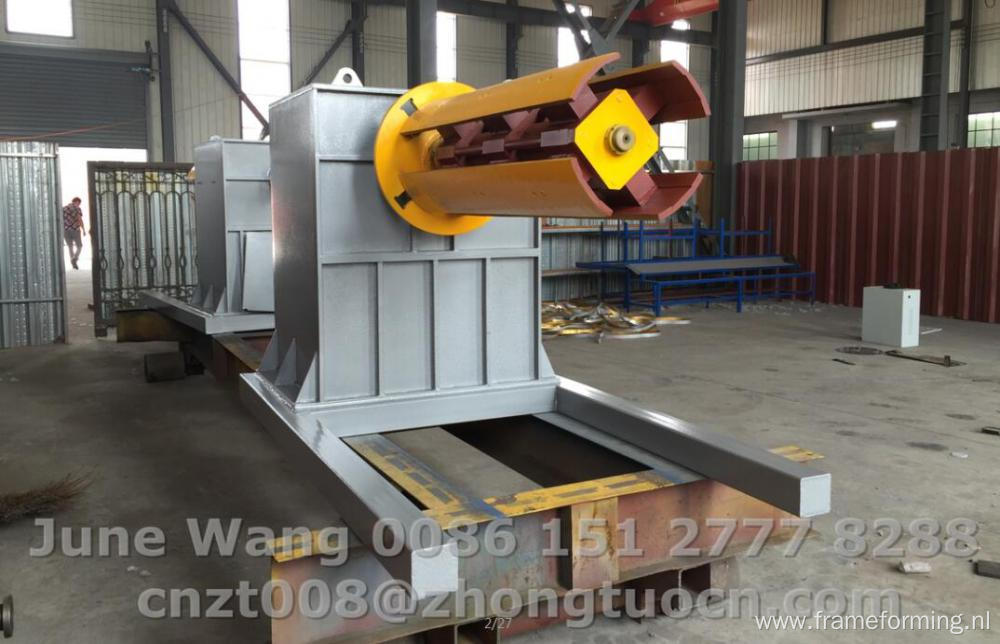 steel coil hydrauclic decoiler with 5T